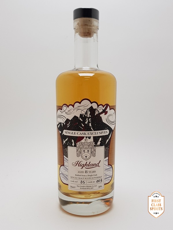 The Creative Whisky Company Single Cask Exclusives Highland 8 Jaar DS003