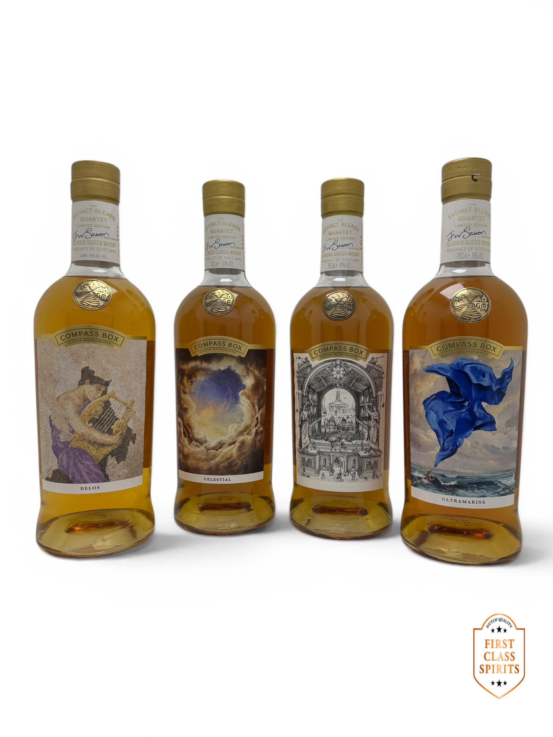 Compass Box extinct blends quartet full set of 4